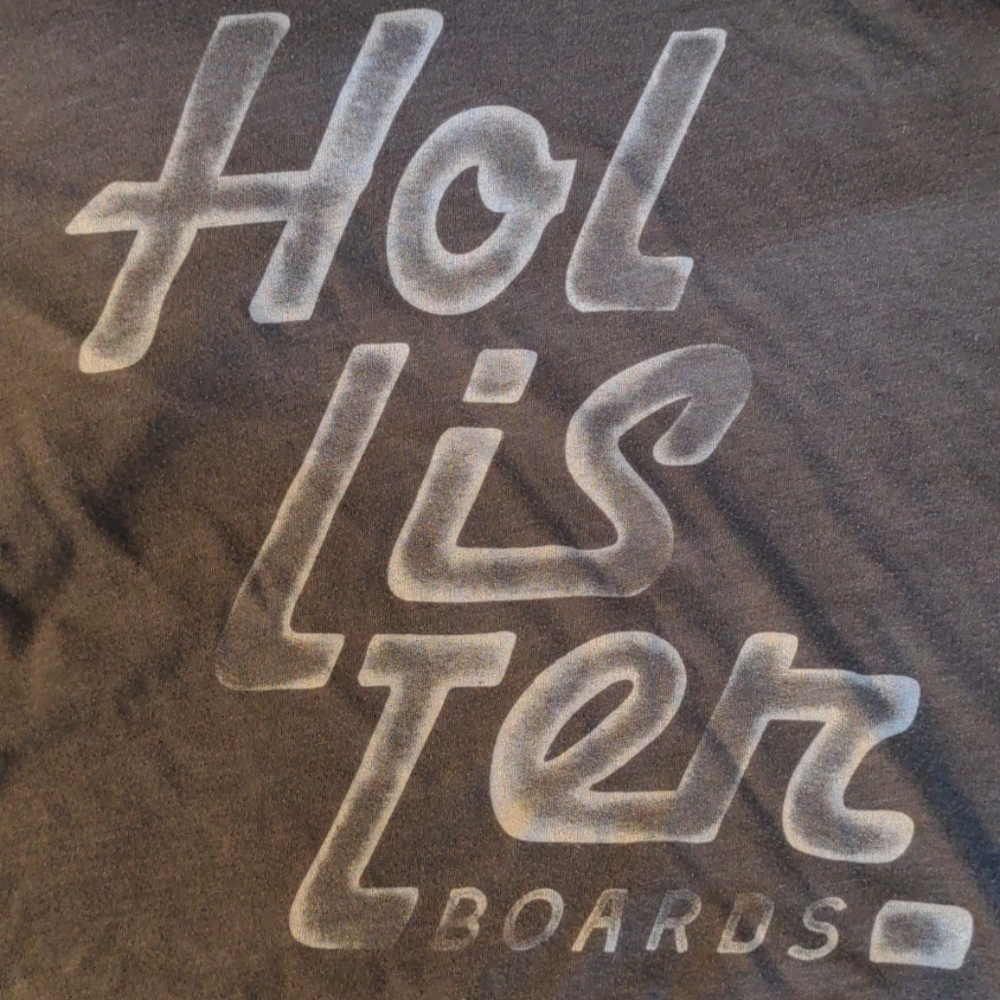 Hollister boards t shirt gray short sleeve small